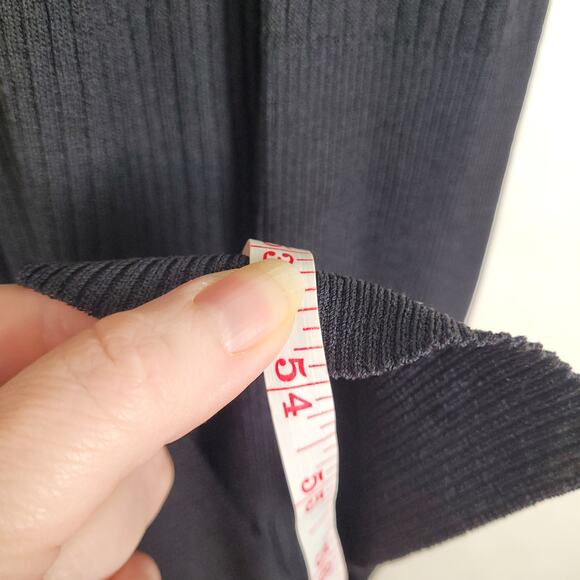 New Line and Dot Simone black ribbed slinky knit button front maxi dress size XL - Picture 14 of 14